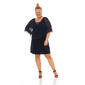 Plus Size MSK Capelet Illusion Overlay Sheath Dress - image 1