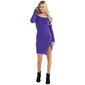 Juniors Jolie &amp; Joy Ribbed Boat Neck Notch Split A-Line Dress - image 1