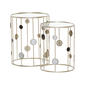 9th & Pike® Gold Metal Contemporary Accent Table - Set of 2 - image 2