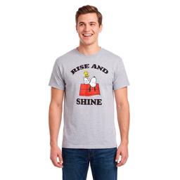Young Mens Peanuts(tm) Snoopy Rise N Shine Graphic Tee