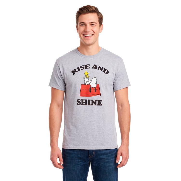 Young Mens Peanuts(tm) Snoopy Rise N Shine Graphic Tee