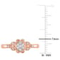 Diamond Classics™ 1/10ctw. Diamond Rose Silver Ring - image 3