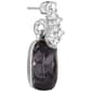 Athra Silver Plated Smokey Grey Crystal Drop Stud Earrings - image 2