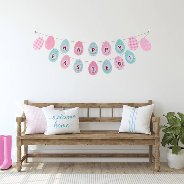 Northlight Seasonal Pastel Happy Easter Hanging Banner