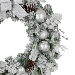 Northlight Seasonal 30in. Frosted Artificial Christmas Wreath
