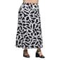 Plus Size 24/7 Comfort Apparel Geo Print  A Line Maxi Skirt - image 3