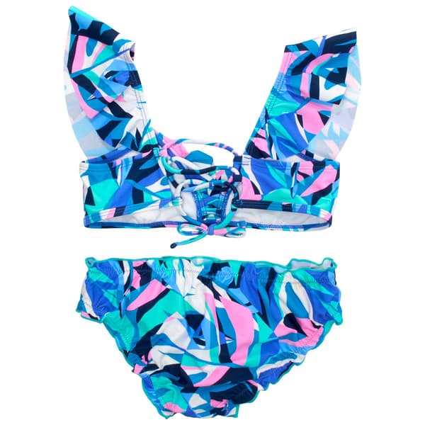 Girls (7-16) Raisins Agua Caliente Ruffle Bikini Swim Set