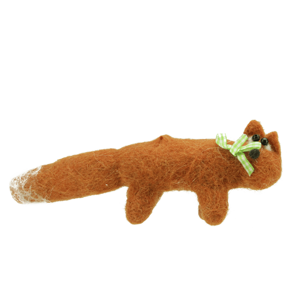 Gallerie II Orange & Green Snow Tipped Fox Christmas Ornament