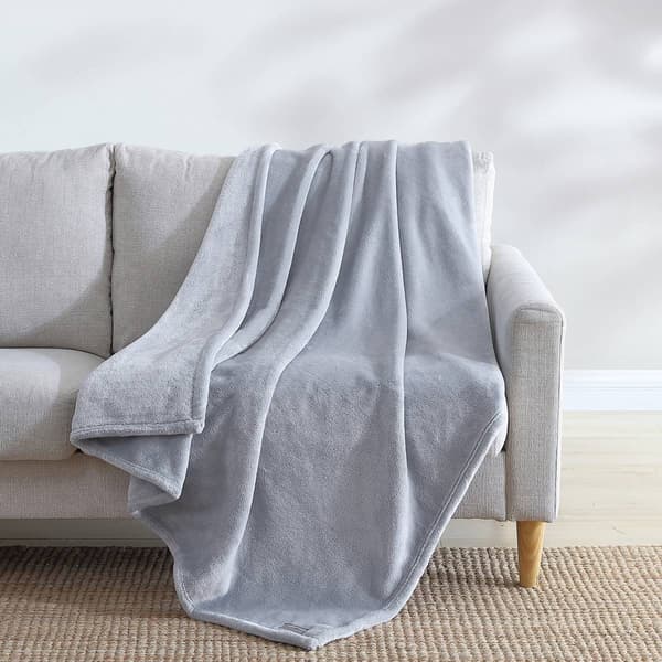 Eddie Bauer Ultra Lux Plush Solid Plush-Fleece Throw