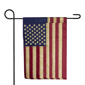 Northlight Embroidered Patriotic Tea-Stained USA Garden Flag - image 1