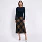 Womens Connected Apparel Plaid Mock Two In One Sweater Dress - image 1