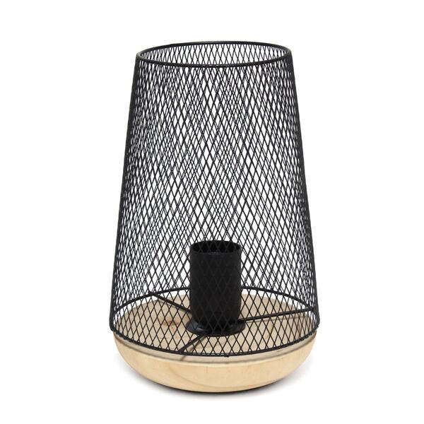 Simple Designs Wired Uplight Table Lamp w/Mesh Shade