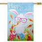 Northlight Seasonal Happy Easter Bunny with Carrots House Flag - image 2