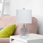 Lalia Home Smokey Grey Hammered Glass Jar/Linen Shade Table Lamp - image 3