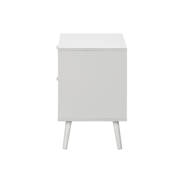 Monarch Specialties Contemporary 2 Drawer End Table