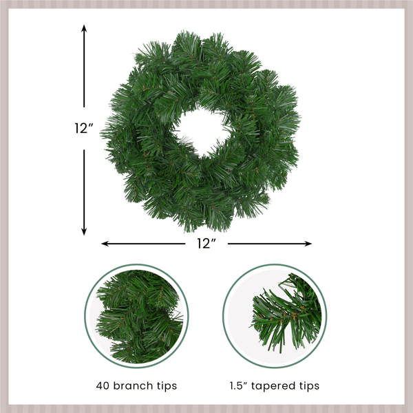 Northlight Deluxe Windsor Pine Small Artificial Christmas Wreath