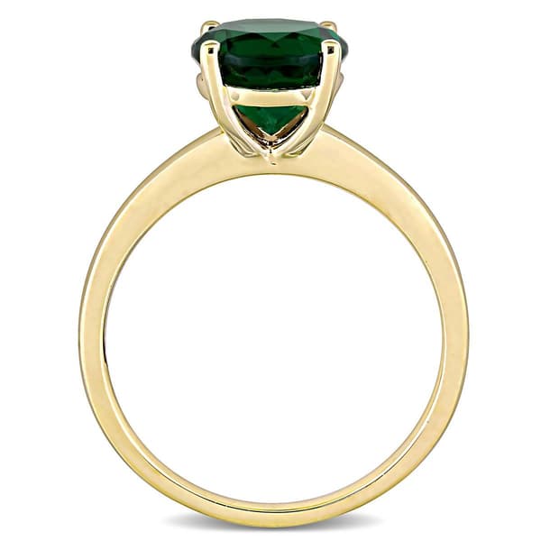 Gemstone Classics™ 10kt. Gold Lab Created Emerald Solitaire Ring