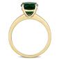 Gemstone Classics&#8482; 10kt. Gold Lab Created Emerald Solitaire Ring - image 2