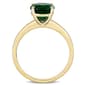 Gemstone Classics™ 10kt. Gold Lab Created Emerald Solitaire Ring - image 2