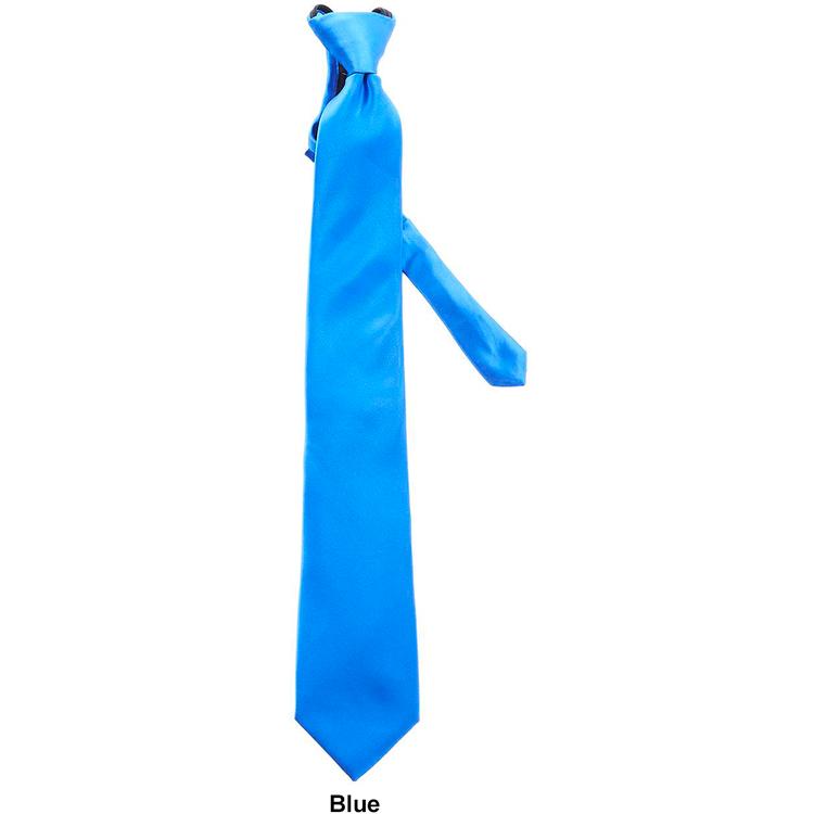 Mens Architect® Sateen Solid Zipper Tie