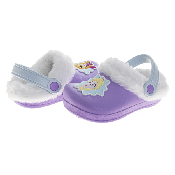 Toddler Girls Disney™ Frozen Anna & Elsa Fuzzy Fleece Lined Clogs