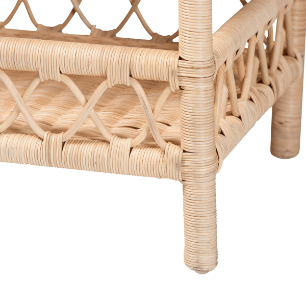 bali & pari Eloisa Natural Rattan End Table