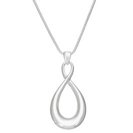 Napier Silver-Tone Pendant Necklace