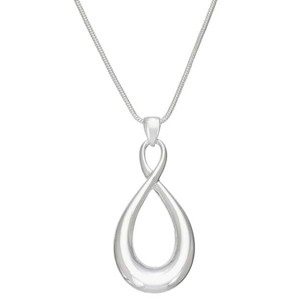 Napier Silver-Tone Pendant Necklace - image 