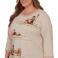 Plus Size Alfred Dunner Classics Scarecrow Family Blouse - image 5