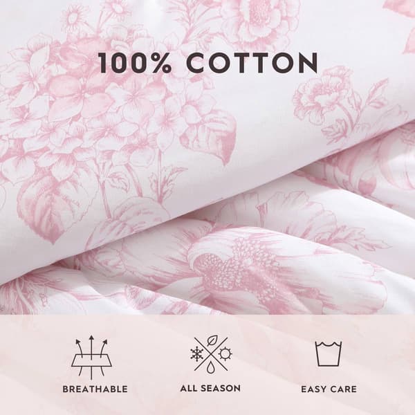 Laura Ashley Delphine Cotton Reversible Comforter Set