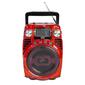 QFX AM & FM Radio w/ Bluetooth Speaker - Red - image 2