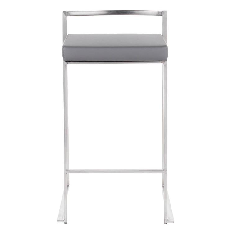 LumiSource Fuji Contemporary Stackable Counter Stools - Set of 2