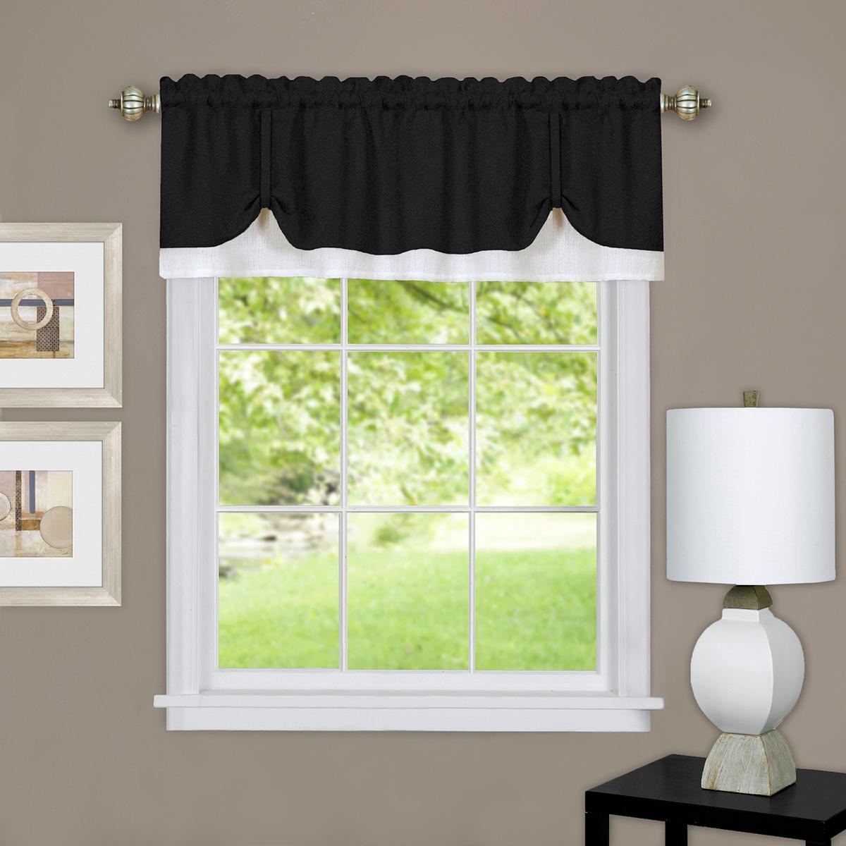Achim Darcy Rod Pocket Kitchen Curtain Valance - 58x14