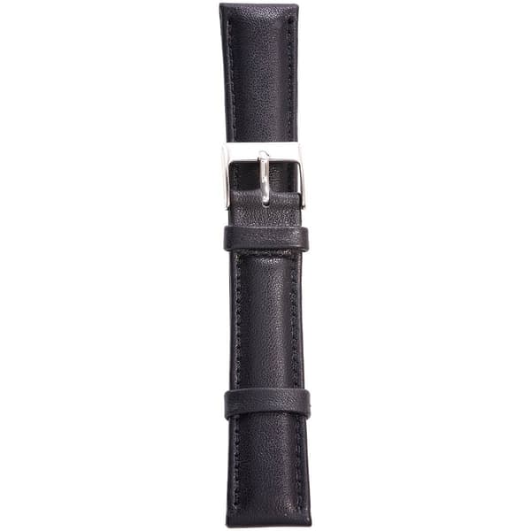 Unisex Watchbands 2 Go Padded Calfskin Leather Watch Band - Black - image 