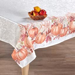 Autum Gathering Printed Jacquard Tablecloth