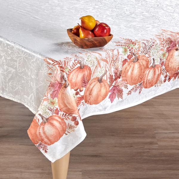 Autum Gathering Printed Jacquard Tablecloth - image 