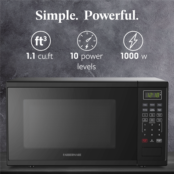 Farberware® 1.1 cu. ft. 1000-Watt Digital Microwave Oven