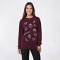 Womens Architect(R) Long Sleeve Fleece Lined Pumpkin Sweatshirt - image 1