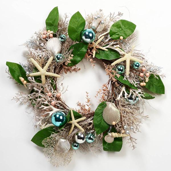 Seashells/Starfish/Ball Wreath - image 