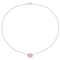 Gemstone Classics™ 10kt. Rose Gold Interlaced Necklace