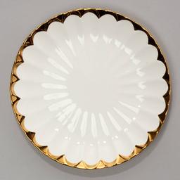 Bombay Gold Rim Scallop Salad Plate