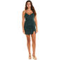 Juniors Crystal Doll Glitter Knit Side Slit Sheath Dress - image 1