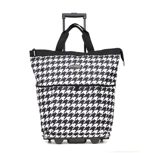 Olympia USA Fashionista Everyday Carry-On Houndstooth Tote - image 