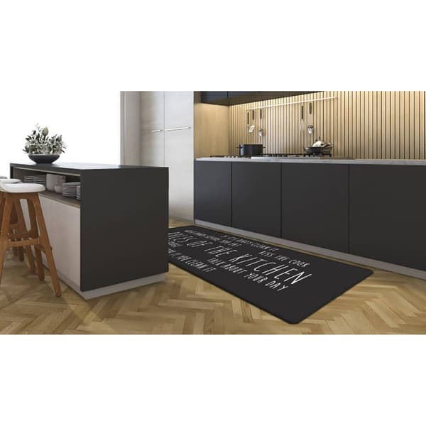 J&V Textiles Cloud Comfort "Rules of The Kitchen" Kitchen Mat