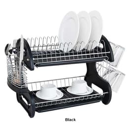 at Home Black Steel & Wood Dish Rack Black | Boscov's