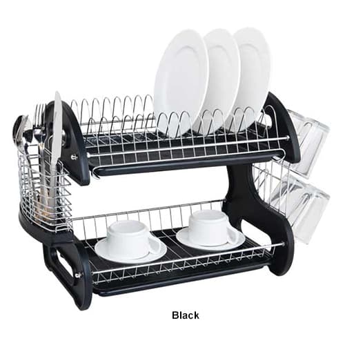 Home Basics 2 Tier Dish Drainer