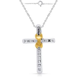 Nova Star® 1/2ctw. Lab Grown Diamond Infinity Cross Pendant