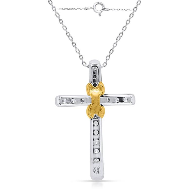 Nova Star® 1/2ctw. Lab Grown Diamond Infinity Cross Pendant
