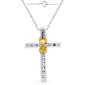 Nova Star® 1/2ctw. Lab Grown Diamond Infinity Cross Pendant - image 3