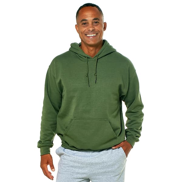 Gildan Mens Heavy Blend Hooded Sweatshirt, L, Dark Heather 